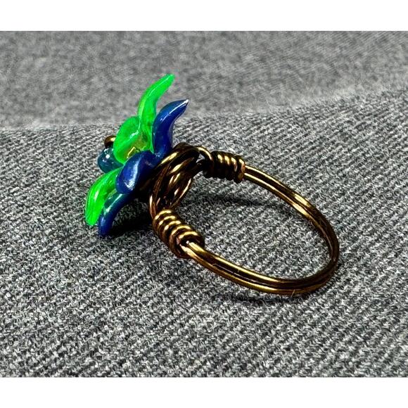 Halloween Green Earring and Ring Set - Picture 3 of 8